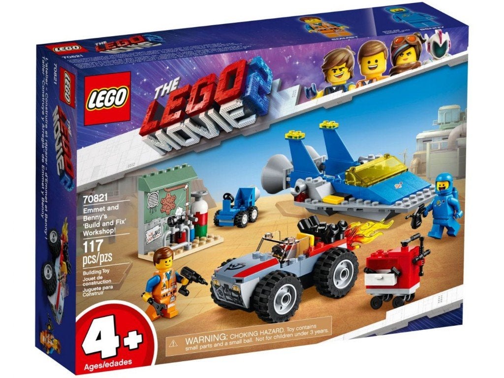 Lego Movie 2 - Emmet and Benny’s Build Fix Workshop (70821), Overige thema's, Nieuw, Ophalen of Verzenden, Complete set