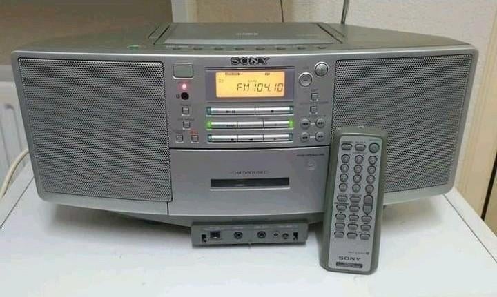Sony radio cd speler zs-d5 + afstandsbediening vintage 1998, Ophalen of Verzenden