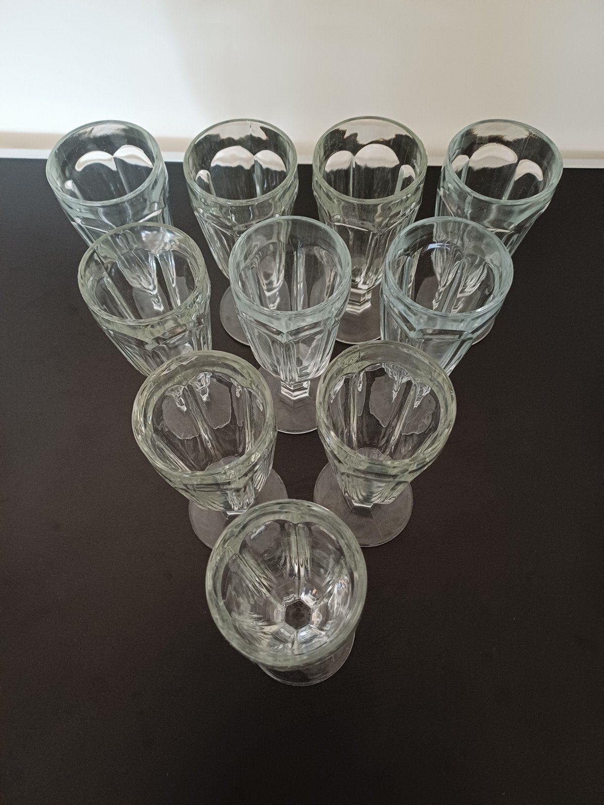 Set van 10 vintage sorbetglazen op voet, Ophalen of Verzenden, Zo goed als nieuw, Overige typen