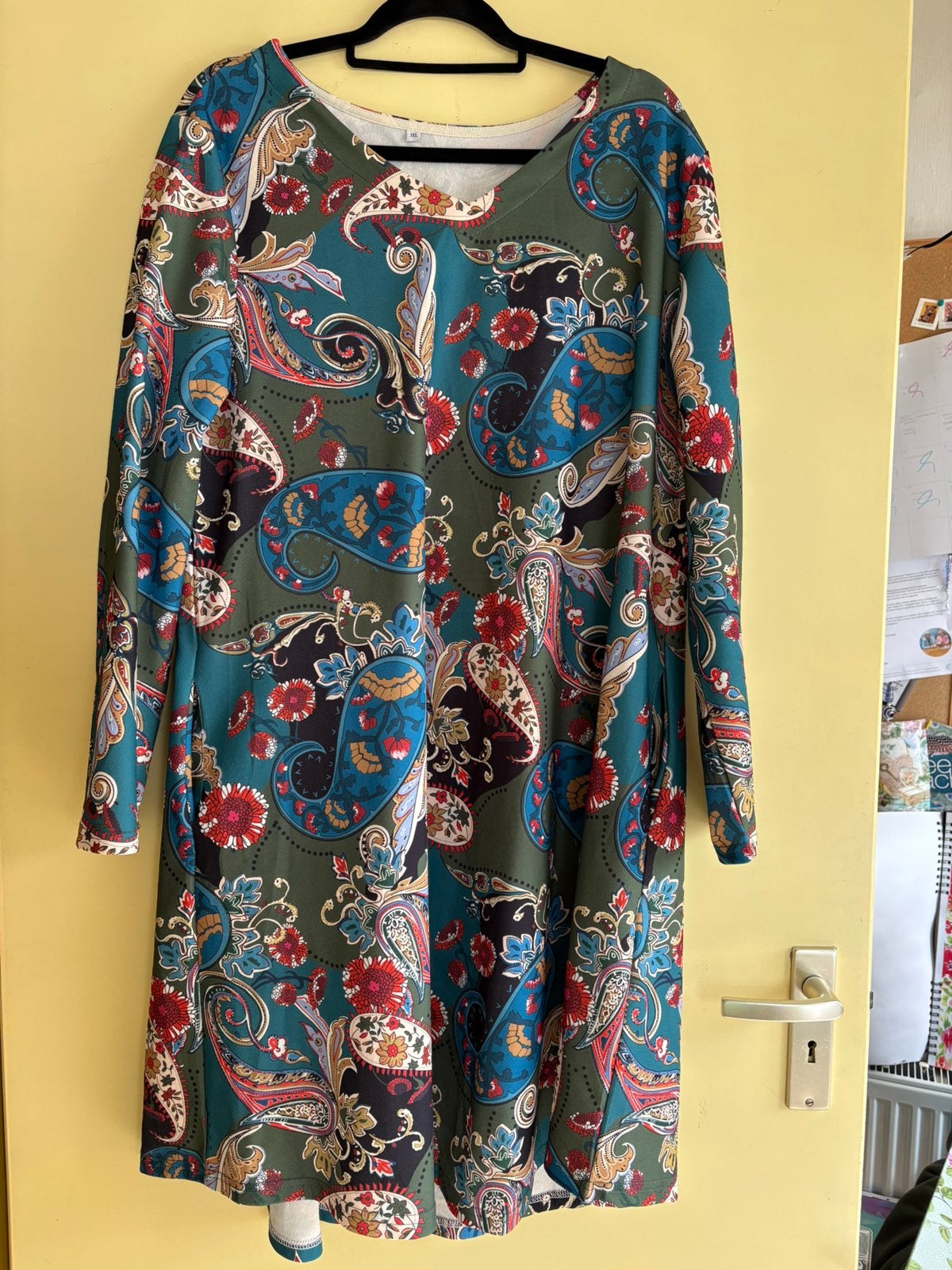 Jurk draagmaat 50, Kleding | Dames, Grote Maten, Ophalen of Verzenden, Zo goed als nieuw, Blauw, Jurk