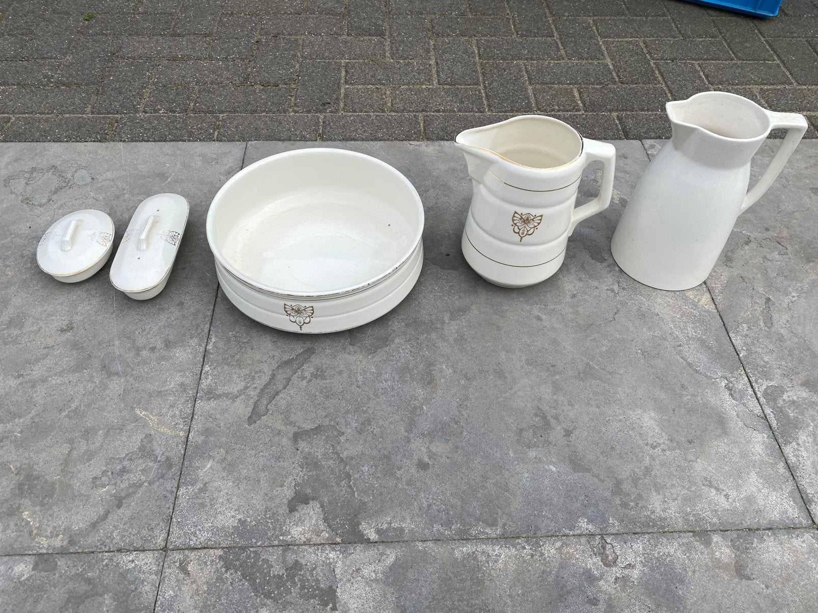 Lampet set met stempels, Ophalen