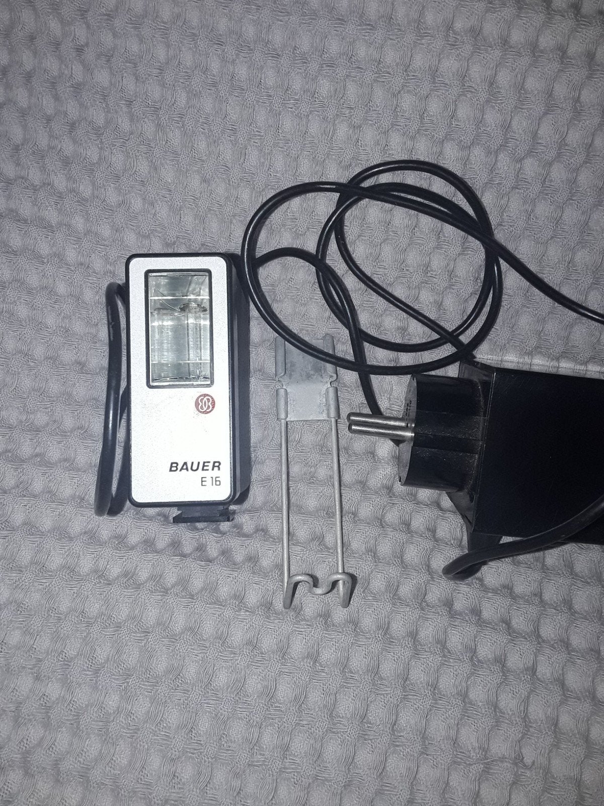 Bauer E 16 Externe Flitser - Vintage Camera Accessoire, Overige merken, Gebruikt, Voor analoge fotografie, Externe flitser