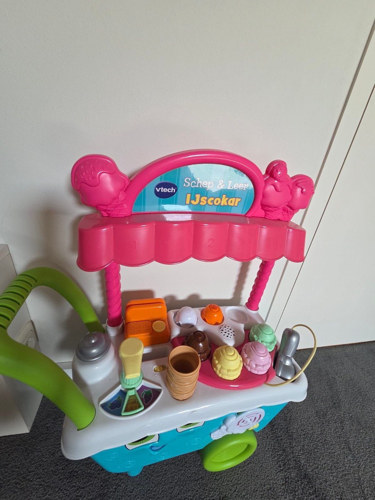 VTech Schep & Leer IJscokar, Kinderen en Baby's, Speelgoed | Vtech, Ophalen, Zo goed als nieuw, 2 tot 4 jaar