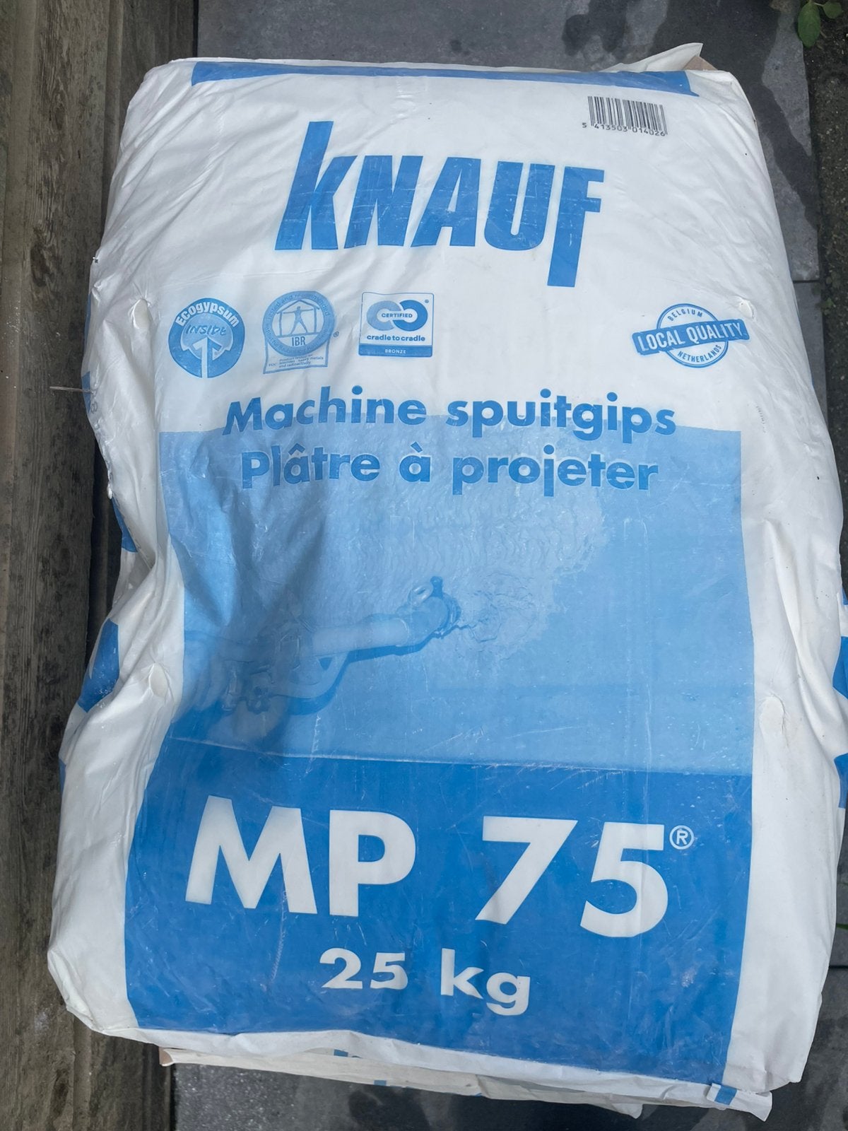 3x Knauf MP 75 van 25kg, Ophalen, Zo goed als nieuw, Overige typen