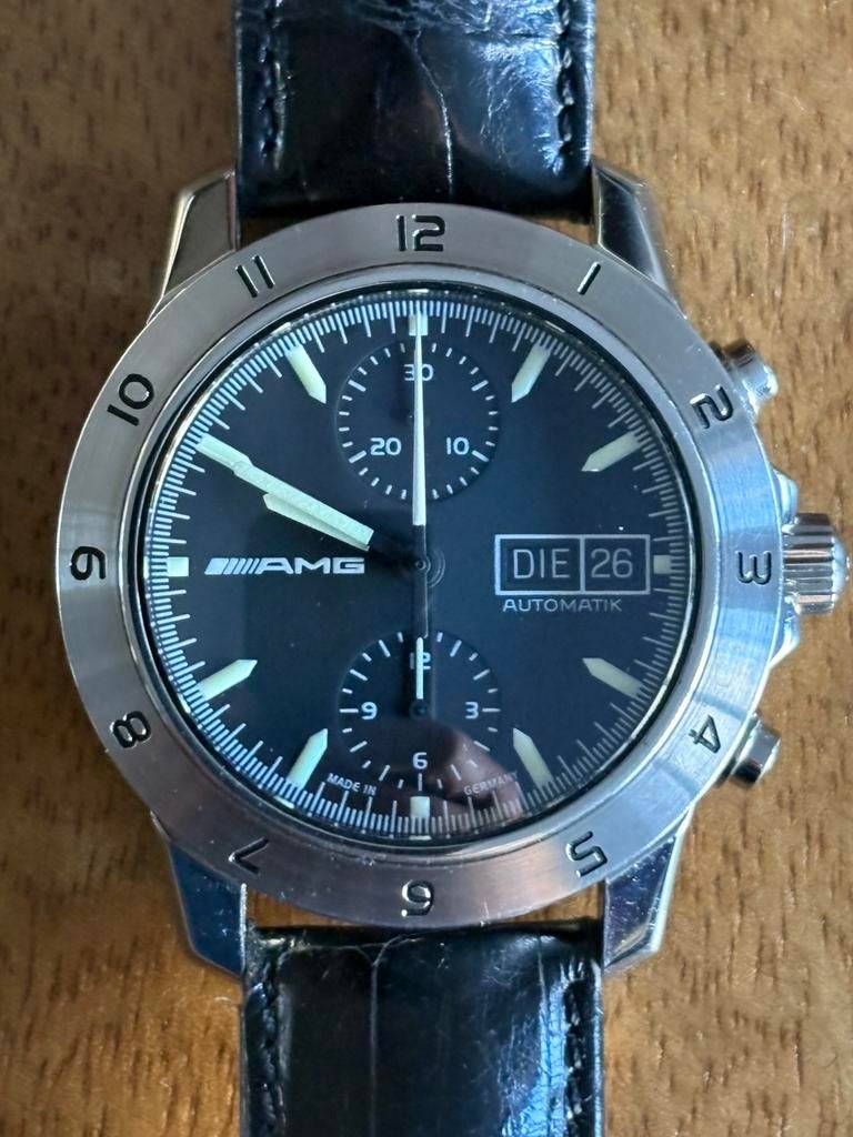 AMG 35 Years Watch Limited No: 236/350 SINN 303.3501, Overige merken, Leer, Staal, Polshorloge