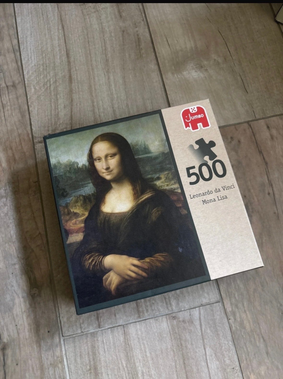Jumbo Mona Lisa Legpuzzel 500 stukjes, Hobby en Vrije tijd, Denksport en Puzzels, Verzenden, 500 t/m 1500 stukjes, Zo goed als nieuw