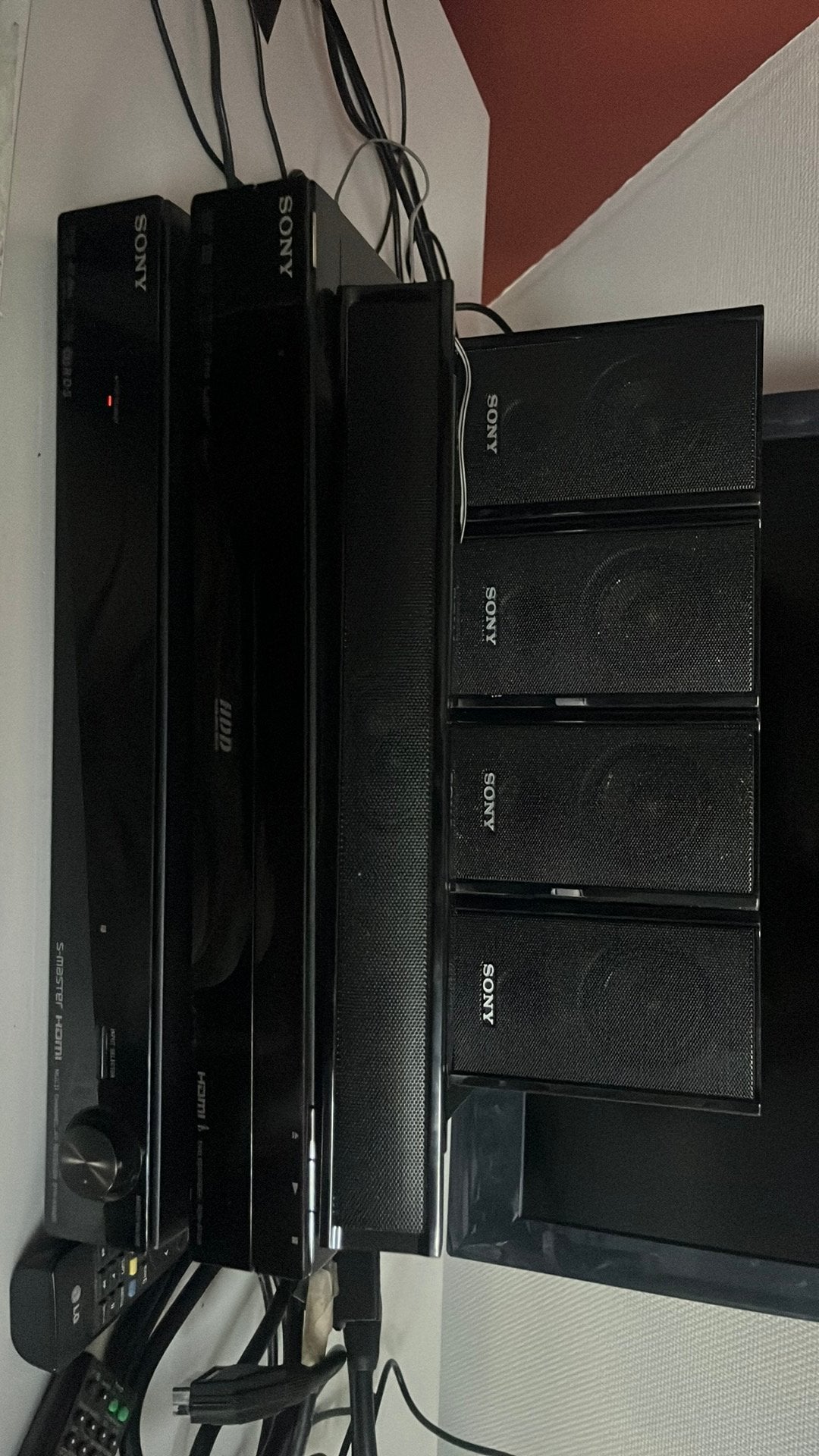 Sony speaker set hdd  rdr-at105, Ophalen of Verzenden, Zo goed als nieuw, HDD