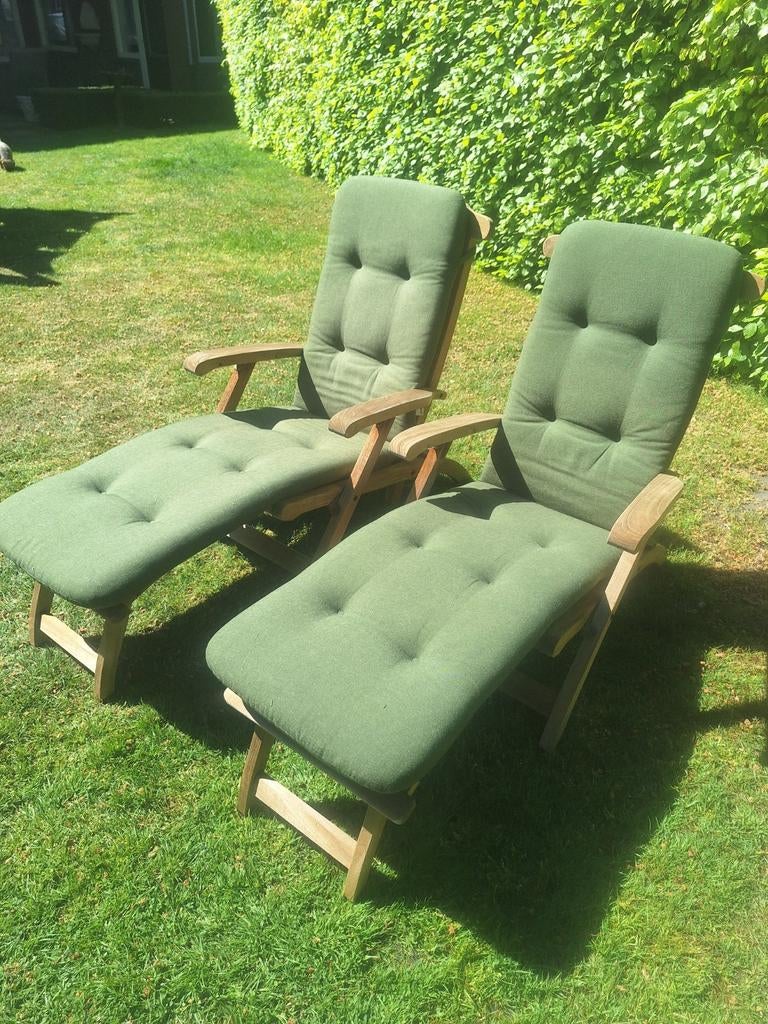 2x Gloster deckchairs. VERKOCHT!, Ophalen, Zo goed als nieuw