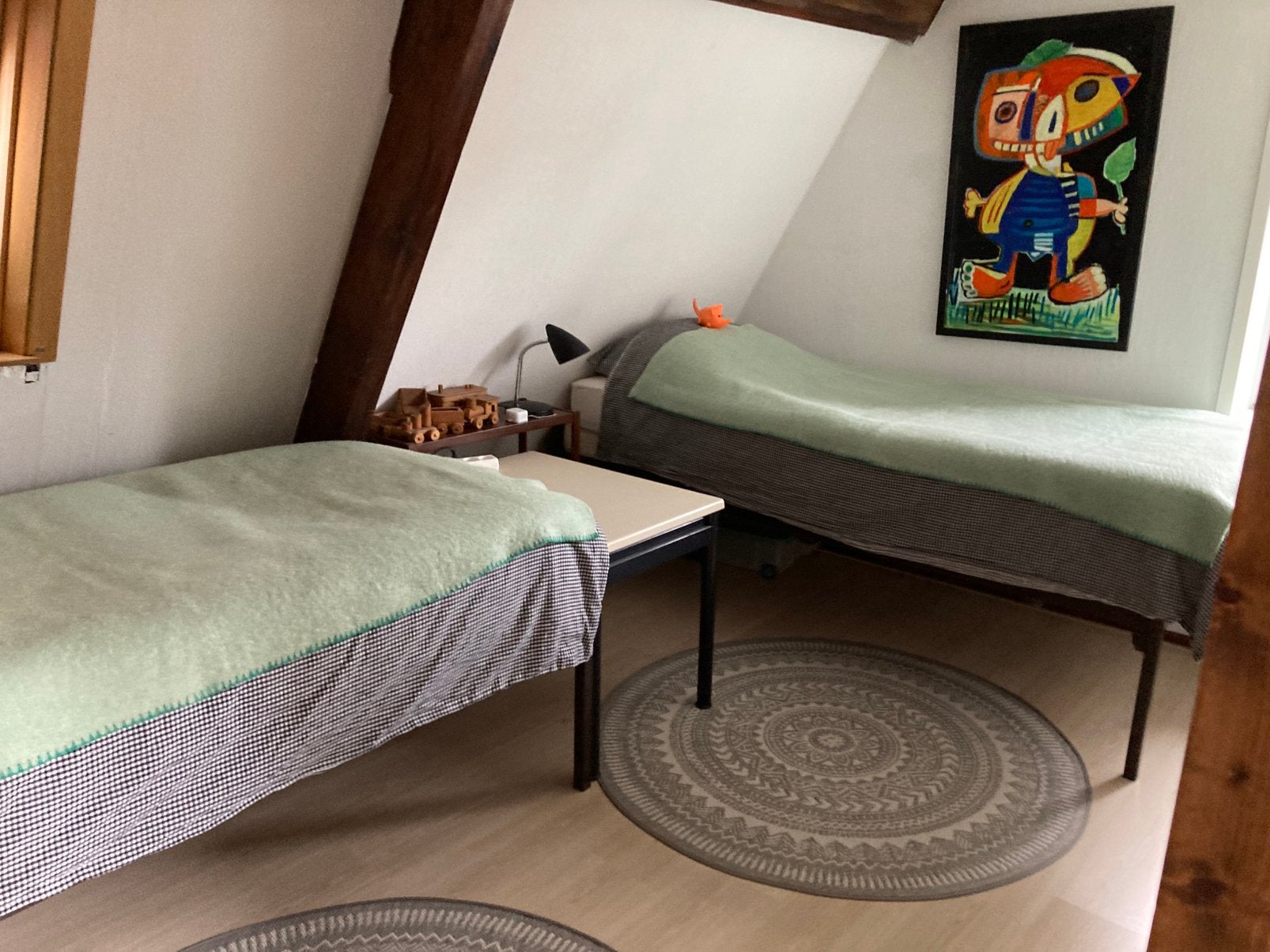 Vloerkleed nieuw, Ophalen of Verzenden, Zo goed als nieuw, Rond, 100 tot 150 cm