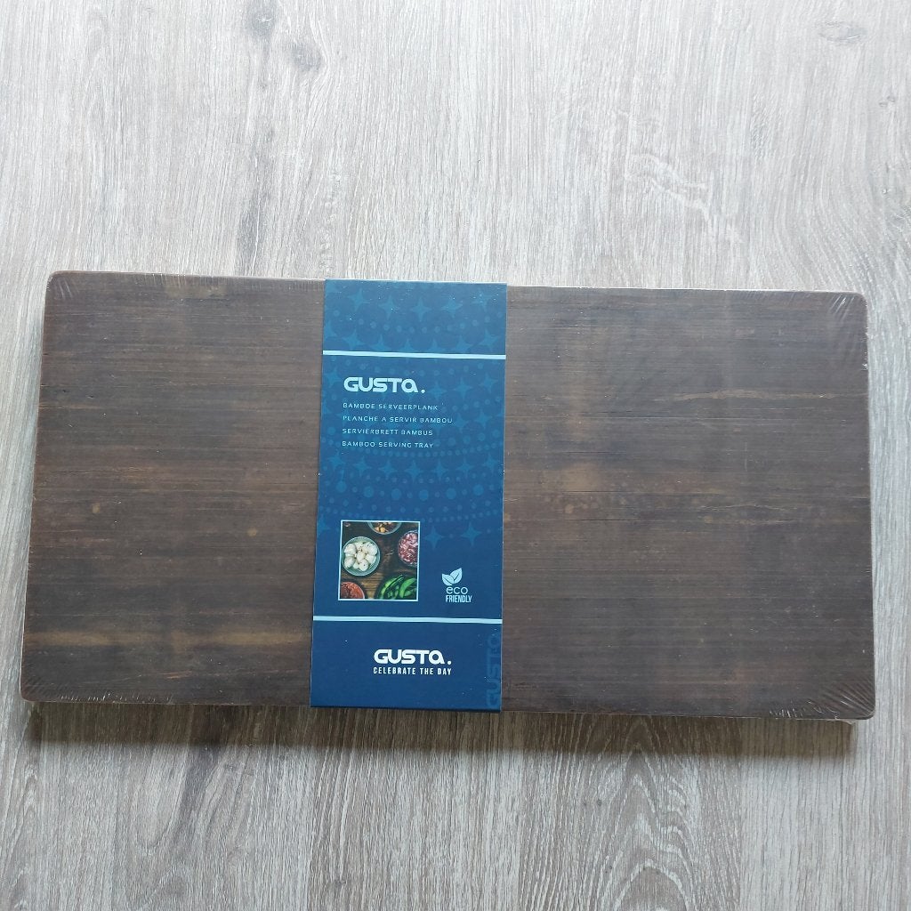 Gusta serveerplank snijplank bamboehout 45 cm x 23 cm x 2 cm, Snij-/serveerplank, Nieuw, Gusta, Ophalen of Verzenden