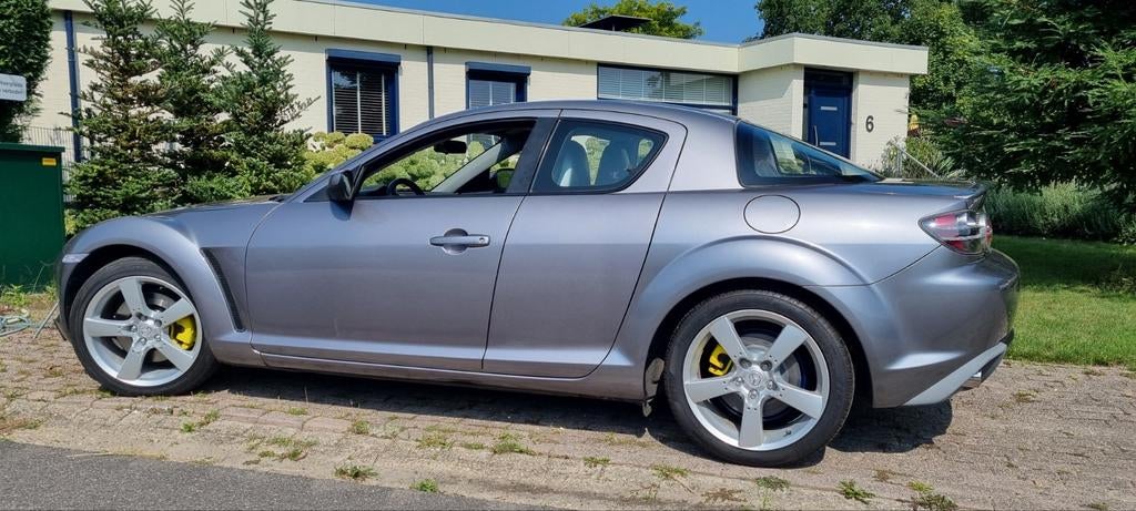 Mazda RX-8 renesis 2006 192 pk 5 bak  600km, Auto's, Mazda, Euro 5, Zwart, Leder, Handgeschakeld