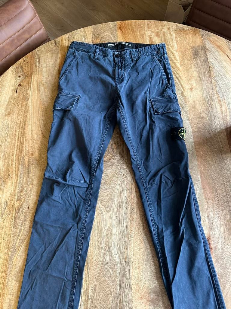 Stone island broek, Ophalen of Verzenden, Gedragen, Overige maten, Blauw