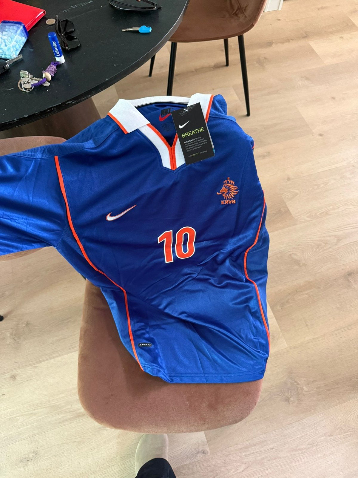 Nederland shirt 1999 - Seedorf - Maat L (valt als M), Ophalen of Verzenden, Nieuw, Maat 52/54 (L), Blauw