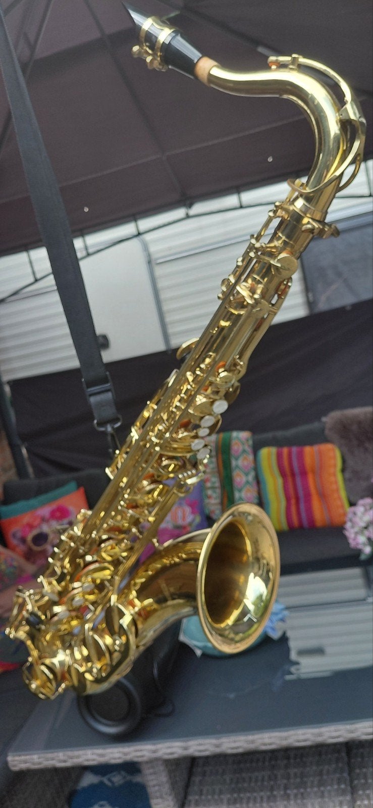 Tenorsaxofoon - Schadevrij en inclusief koffer, Ophalen of Verzenden, Zo goed als nieuw, Tenor, Met koffer