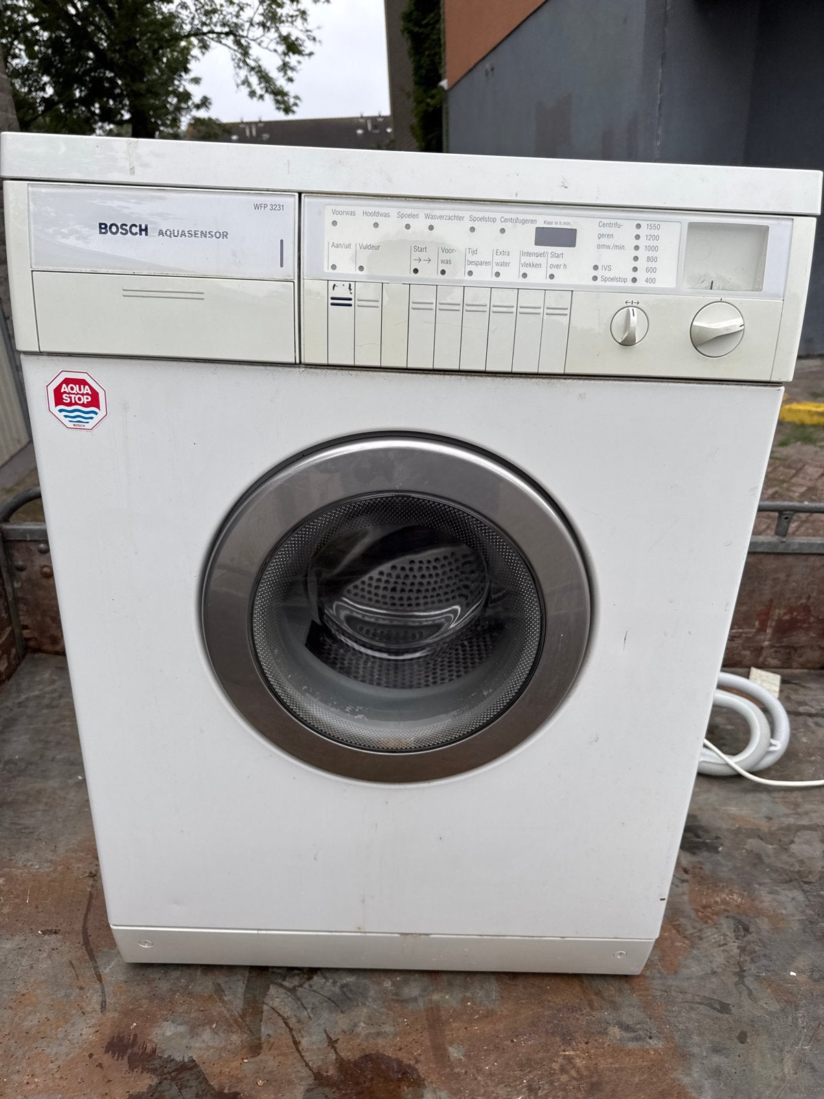 Bosch Wasmachine WFP 3231 en Condensdroger WTL 5200, Ophalen, Gebruikt, 1200 tot 1600 toeren, Voorlader