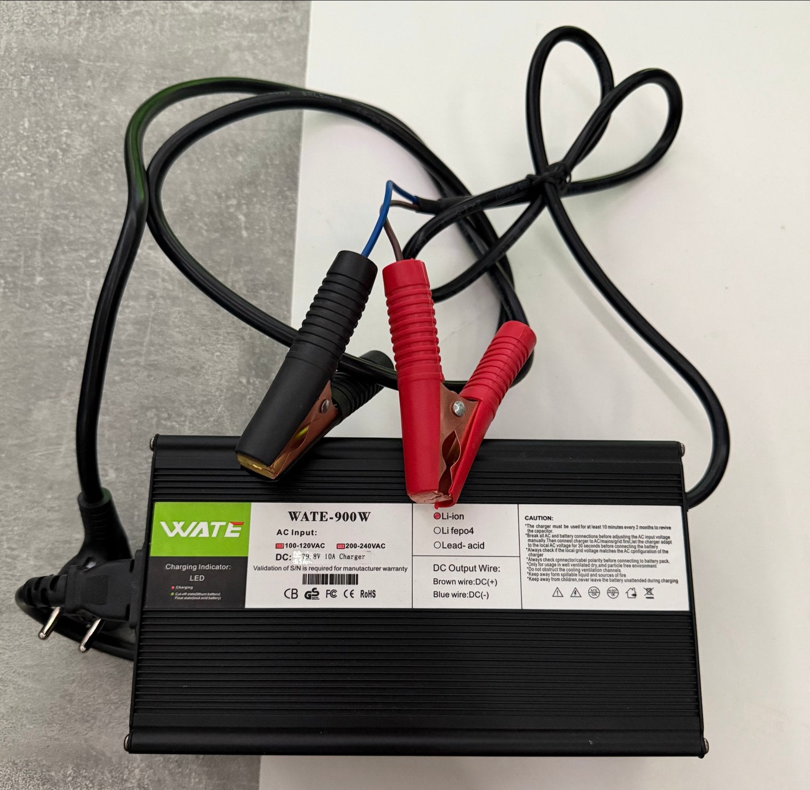 WATE-900W Acculader 79.8V 10A - Nieuw, Ophalen of Verzenden, Nieuw
