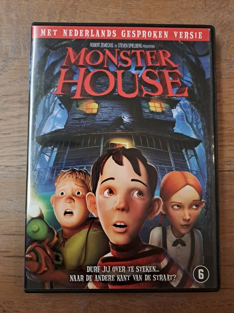 dvd, Monster House- Spannende animatiefilm!, Cd's en Dvd's, Dvd's | Tekenfilms en Animatie, Vanaf 6 jaar, Ophalen of Verzenden