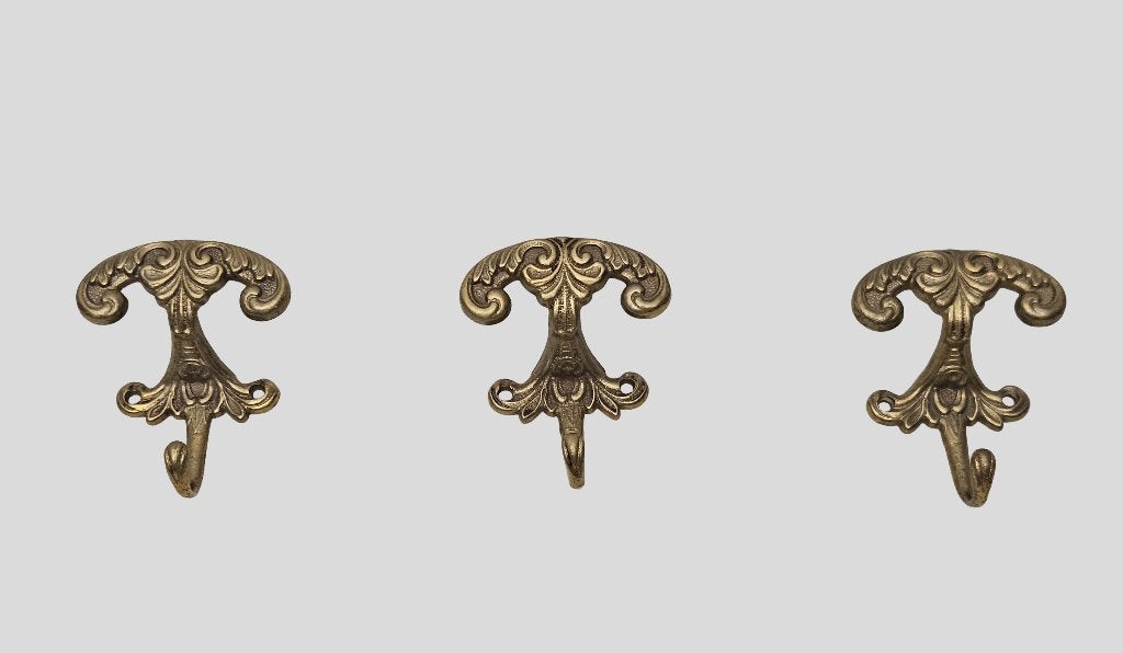 Setje antieke Kapstokhaken 3x ( Lot nr. 5), Huis en Inrichting, Woonaccessoires | Kapstokken, Wandkapstok, Gebruikt, Ophalen of Verzenden