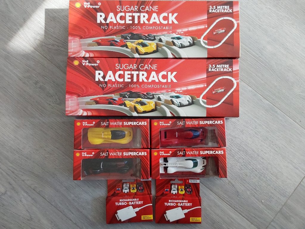 Shell supercars met racetrack, Ophalen, Nieuw, Overige aandrijving, Overige merken