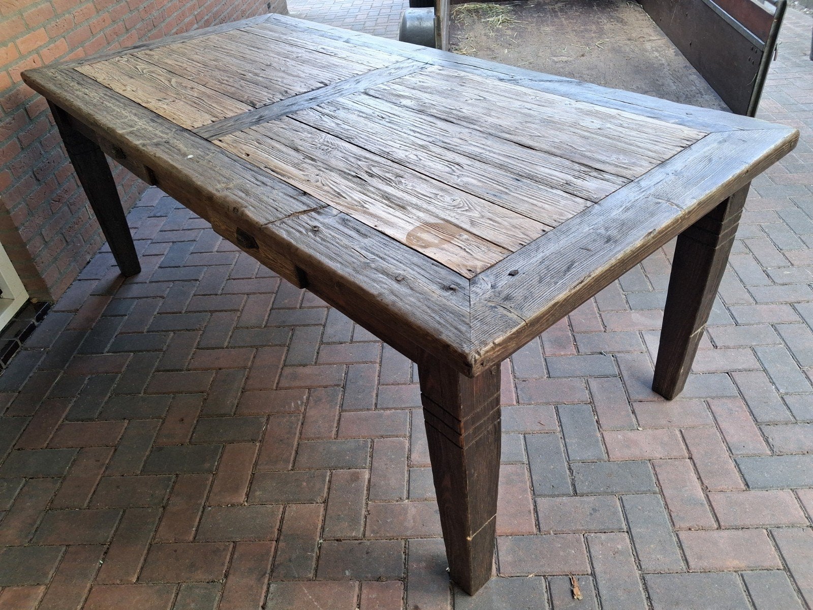 Robuust eiken eetkamer tafel, Ophalen of Verzenden