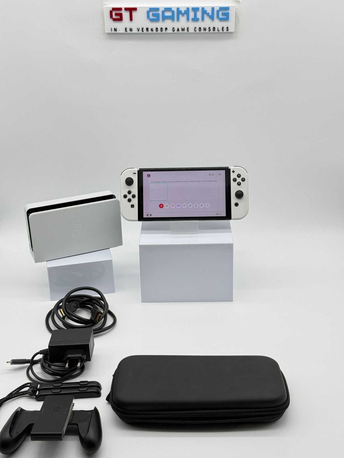 OLED NINTENDO SWITCH 2025 160GB + GARANTIE + TASJE, Met 2 controllers, Ophalen of Verzenden, Zo goed als nieuw, "