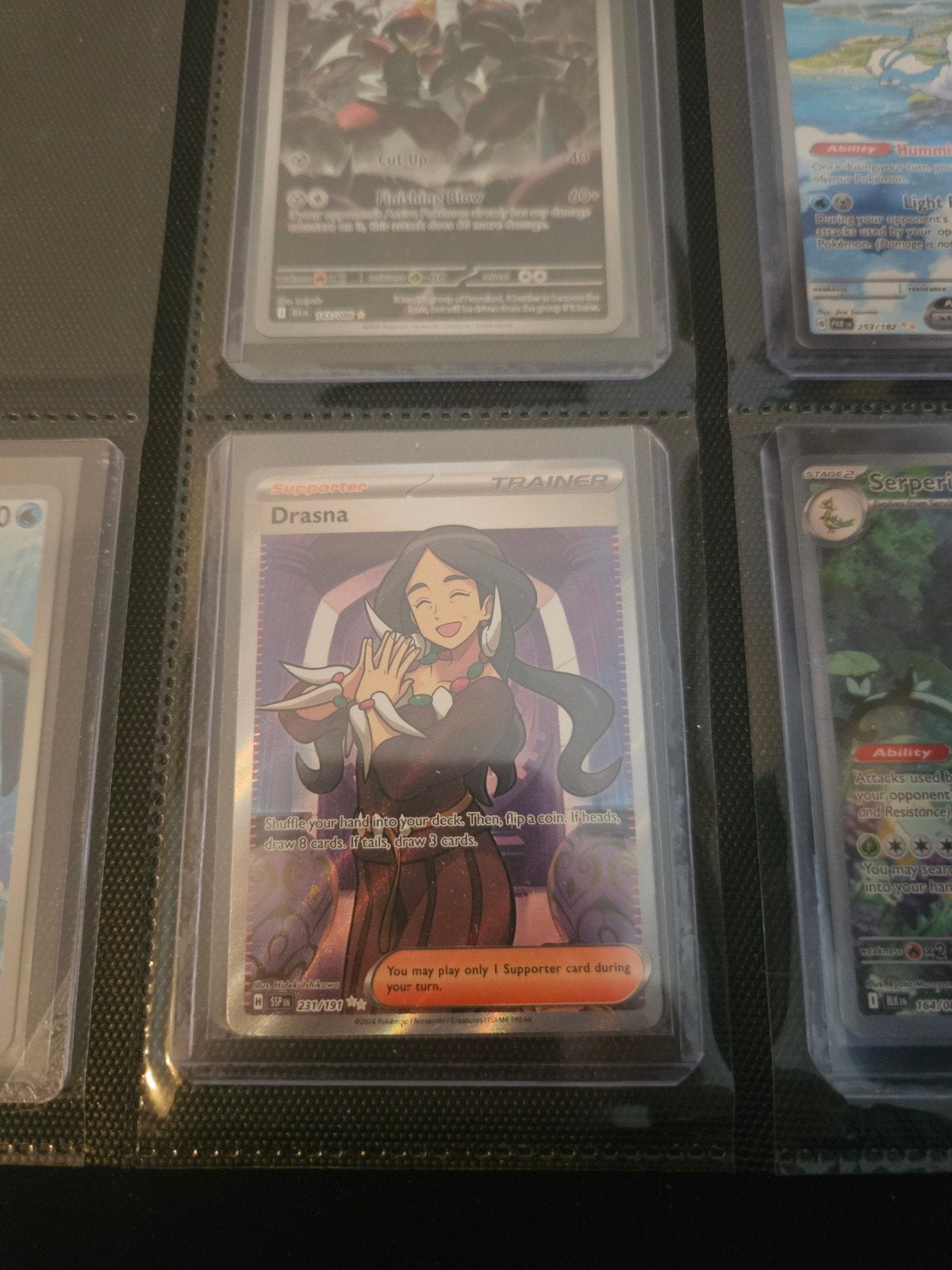 Pokemon Drasna 231/191 Surging Sparks, Ophalen of Verzenden, Zo goed als nieuw, Losse kaart, Foil