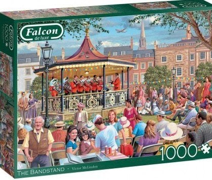 Falcon de Luxe - The Bandstand - 1000 stukjes, Ophalen of Verzenden, 500 t/m 1500 stukjes, Nieuw, Legpuzzel