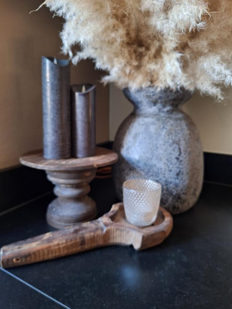 Houten lepel - sober en landelijk, Huis en Inrichting, Woonaccessoires | Overige, Hout, Verzenden, Bruin, Landelijk