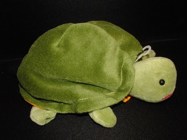 BELEDUC SCHILDPAD HANDPOP VELOURS GROEN MET GELE ONDERZIJDE, Groen, Overige merken, Overige karakters, Overige typen