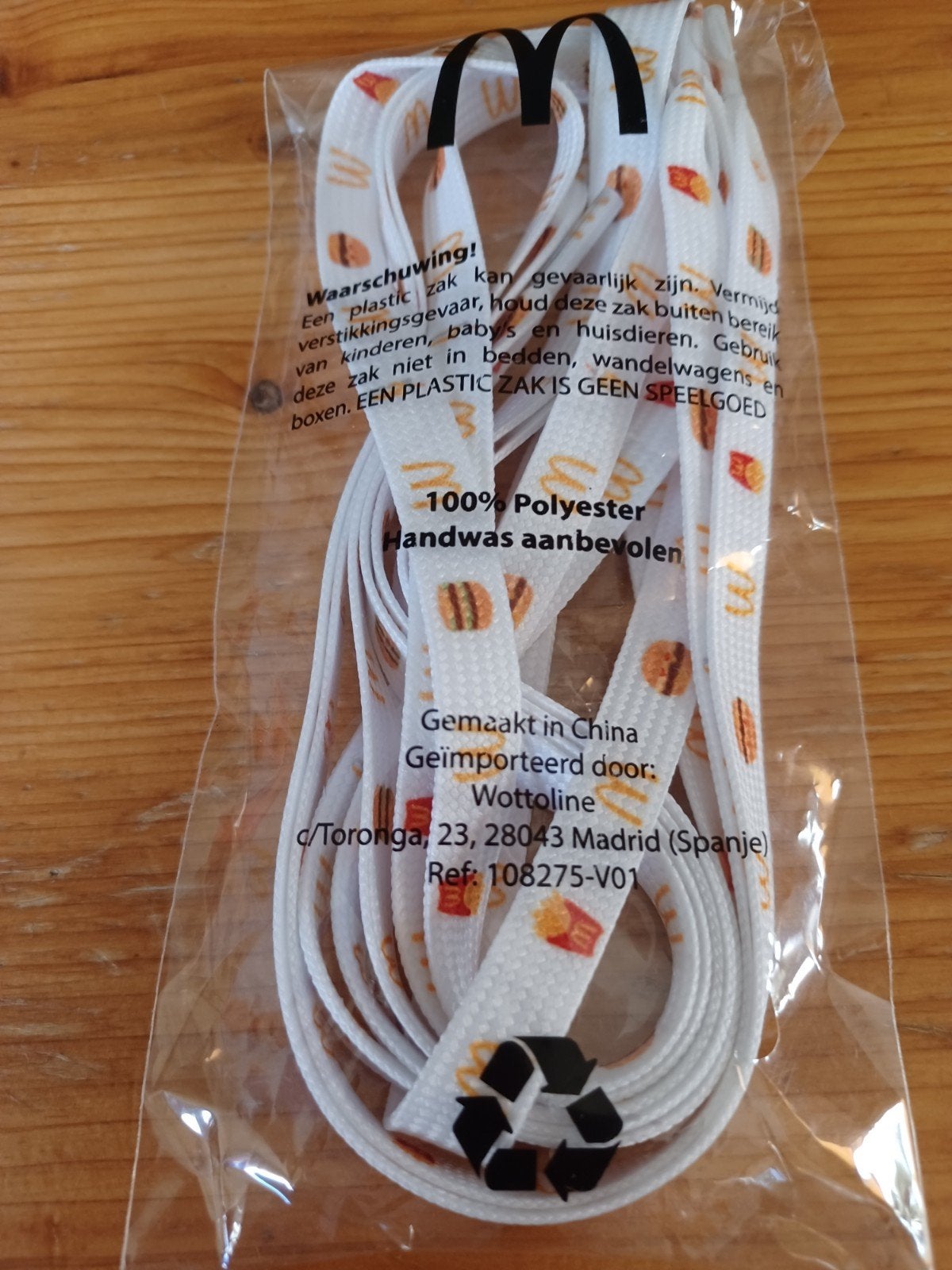 McDonald's  schoen veters  schoenveters Nieuw in verpakking, Verzamelen, Ophalen of Verzenden, Nieuw, Gebruiksvoorwerp