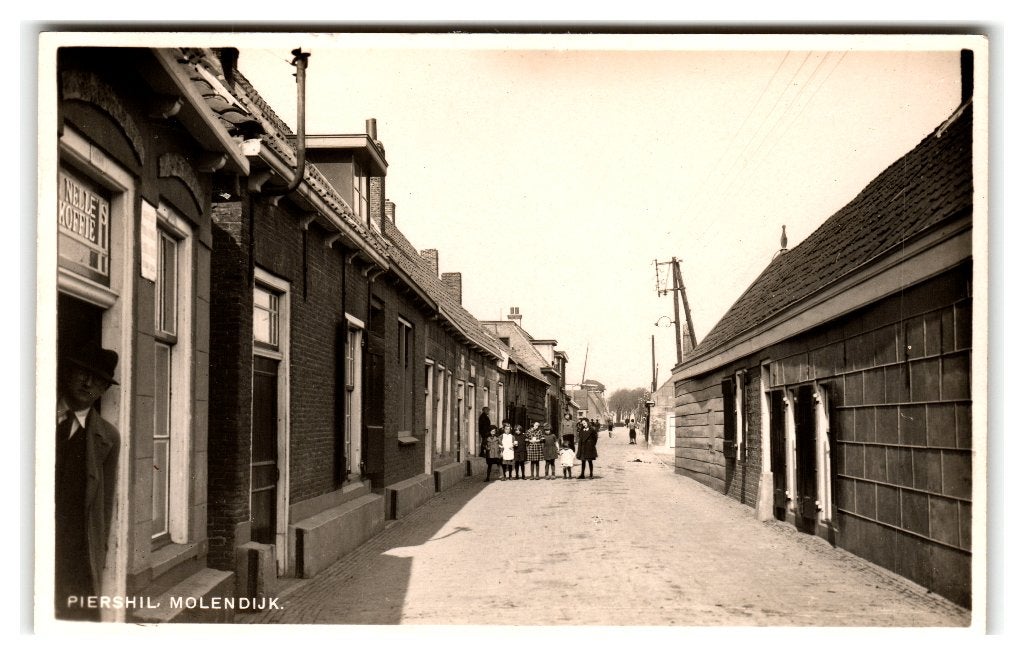 Piershil, Molendijk, Verzamelen, Ansichtkaarten | Nederland, Gelopen, Zuid-Holland, 1940 tot 1960, Verzenden