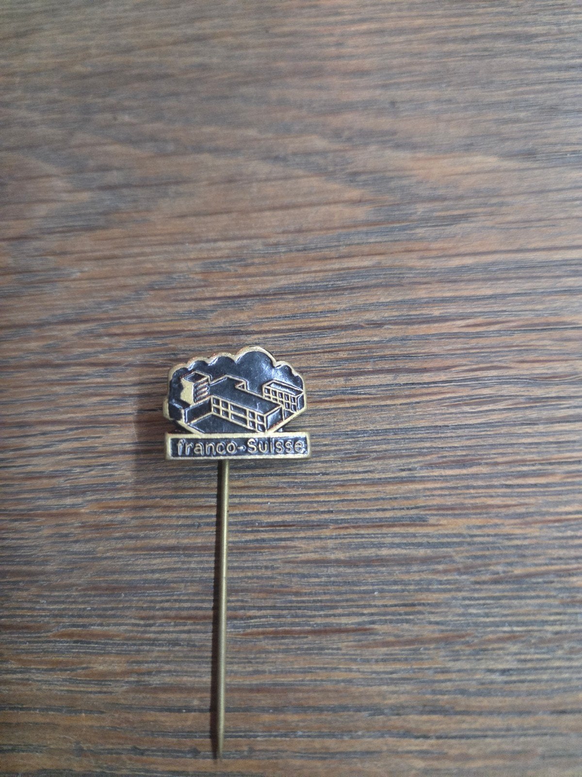 Vintage Speldje Franco-Suisse Gebouw, Ophalen of Verzenden, Gebruikt, Overige onderwerpen, Speldje of Pin