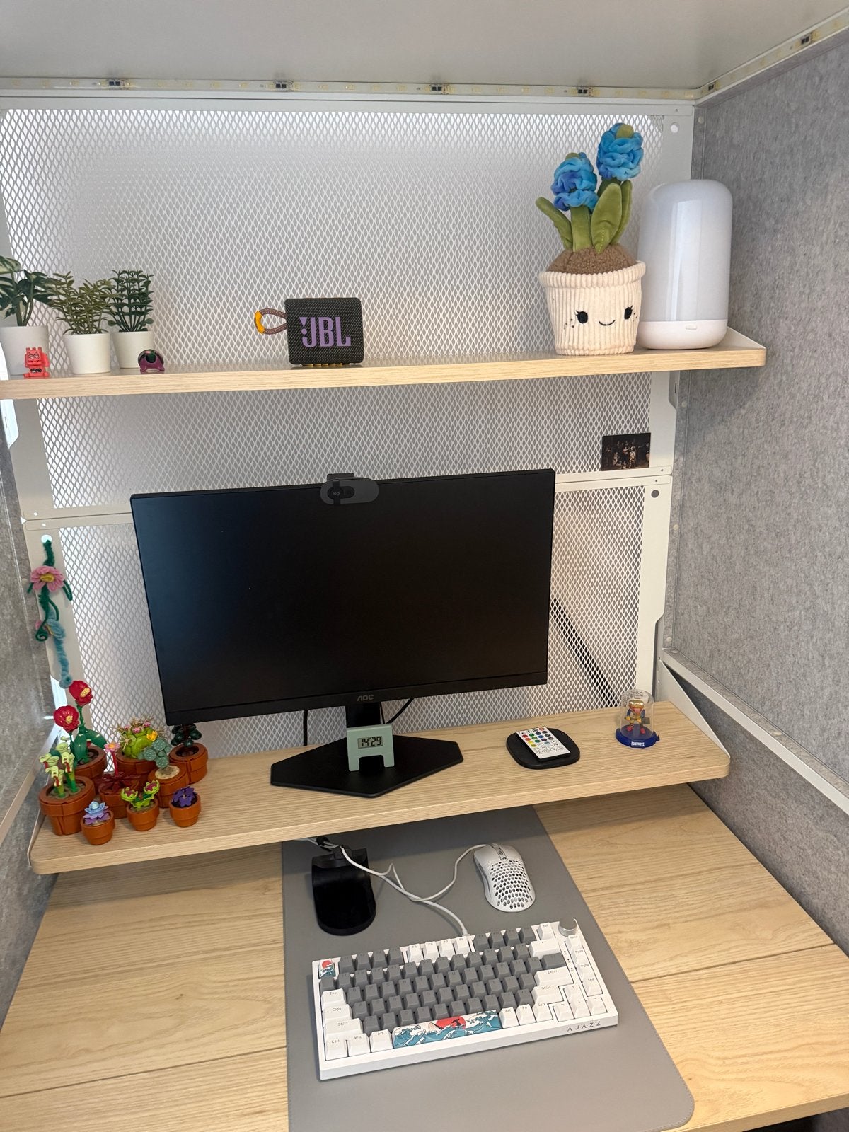 IKEA Brännboll gaming bureau kast station grijs, Ophalen, Gebruikt
