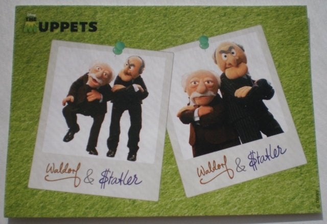 Oude kaart van de Muppets, Ophalen of Verzenden, 1980 tot heden, Ongelopen, Sterren en Beroemdheden