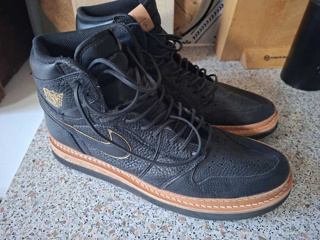 Nike schoenen (patchwork door Peterson Stoop) maat 49,5, Zwart, Nike, Ophalen of Verzenden, Sneakers of Gympen