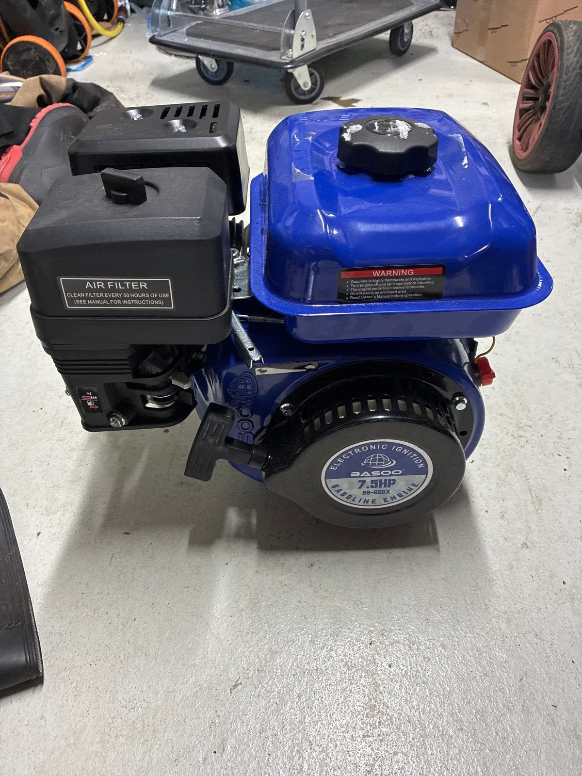 Basoo 7.5HP Benzine Motor - Nieuw in Doos, Ophalen of Verzenden, Nieuw, Benzinemotor, 1800 rpm of meer