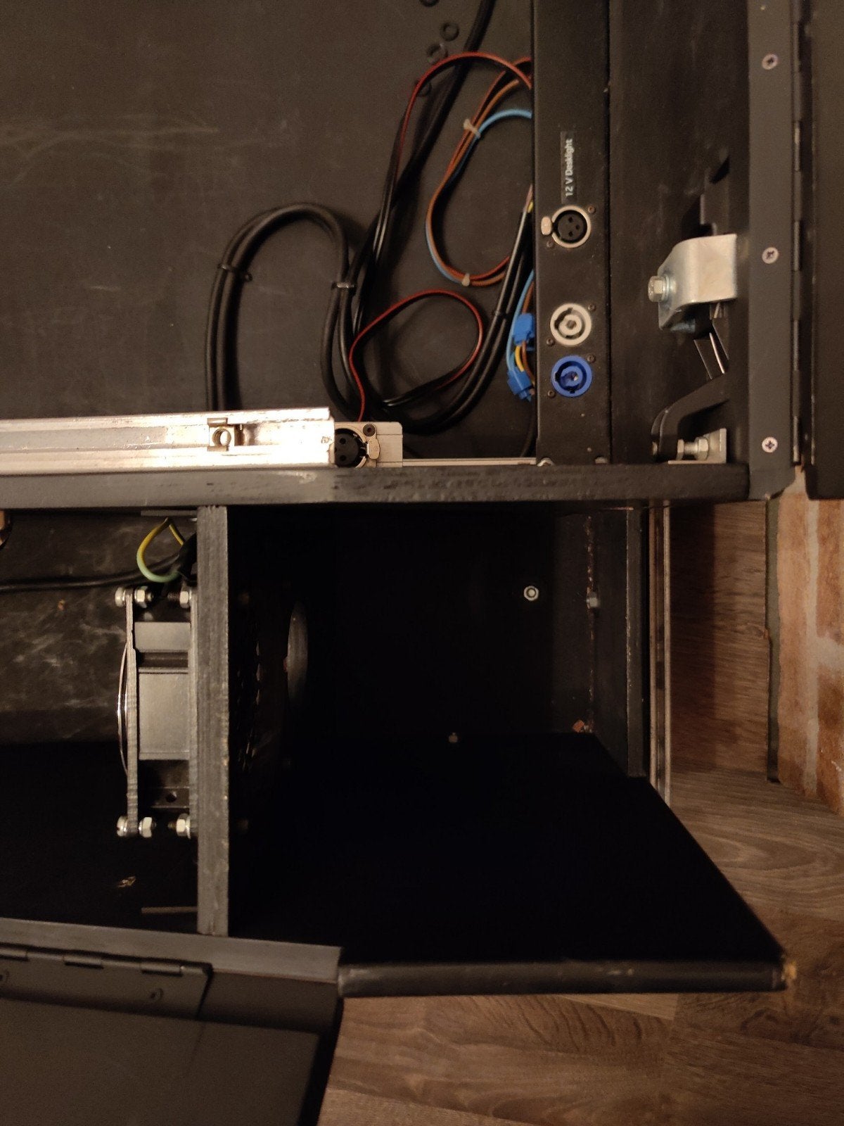 19 inch mengpaneel taperack flightcase doghouse fan licht, Muziek en Instrumenten, Behuizingen en Koffers, Ophalen, Gebruikt, Overige instrumenten