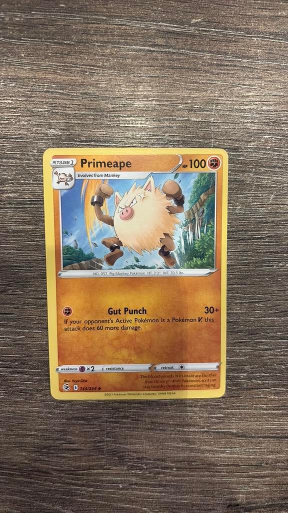 FST Primeape 134/264, Ophalen of Verzenden, Zo goed als nieuw