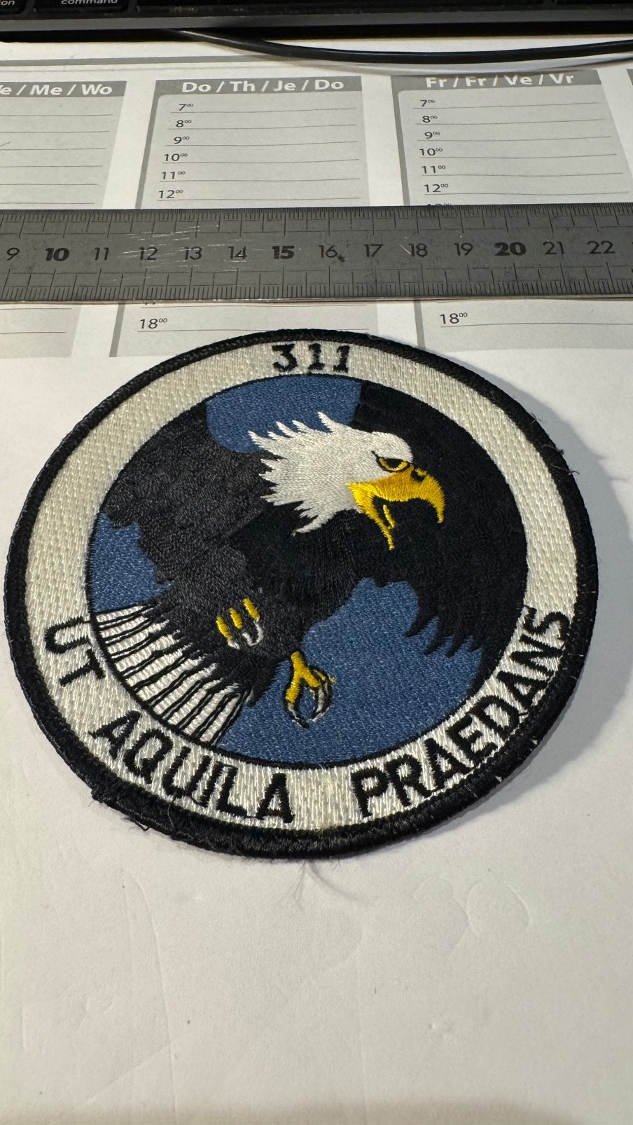 Patch luchtmacht klu 311 squadron, Ophalen of Verzenden, Luchtmacht, Nederland, Embleem of Badge