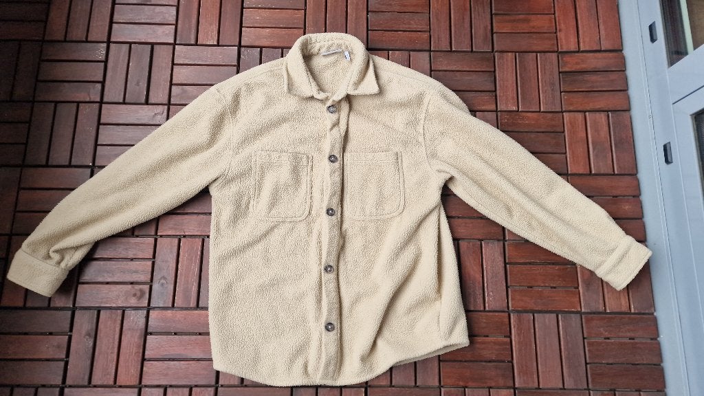 Weekday beige fleece shirt, Ophalen of Verzenden, Zo goed als nieuw, Beige