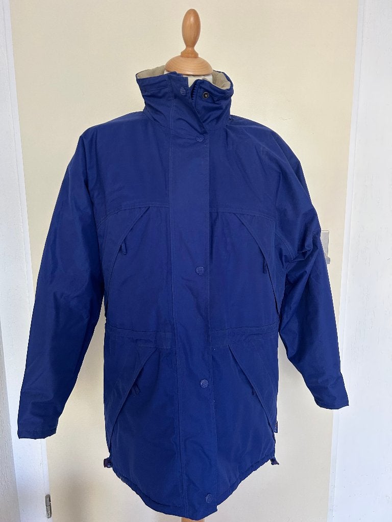 Women's CTi Winter 3/4 Jacket Coat with Hood - Cobalt Blue, Ophalen, Blauw, Onbekend, Maat 36 (S)