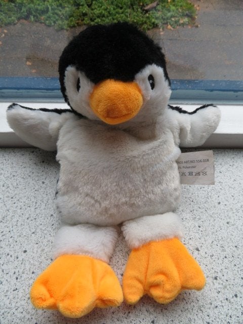 Warmteknuffel magnetron knuffel Pinguïn van XENOS, Pinguïn, Korrelvulling, Ophalen of Verzenden, Zo goed als nieuw