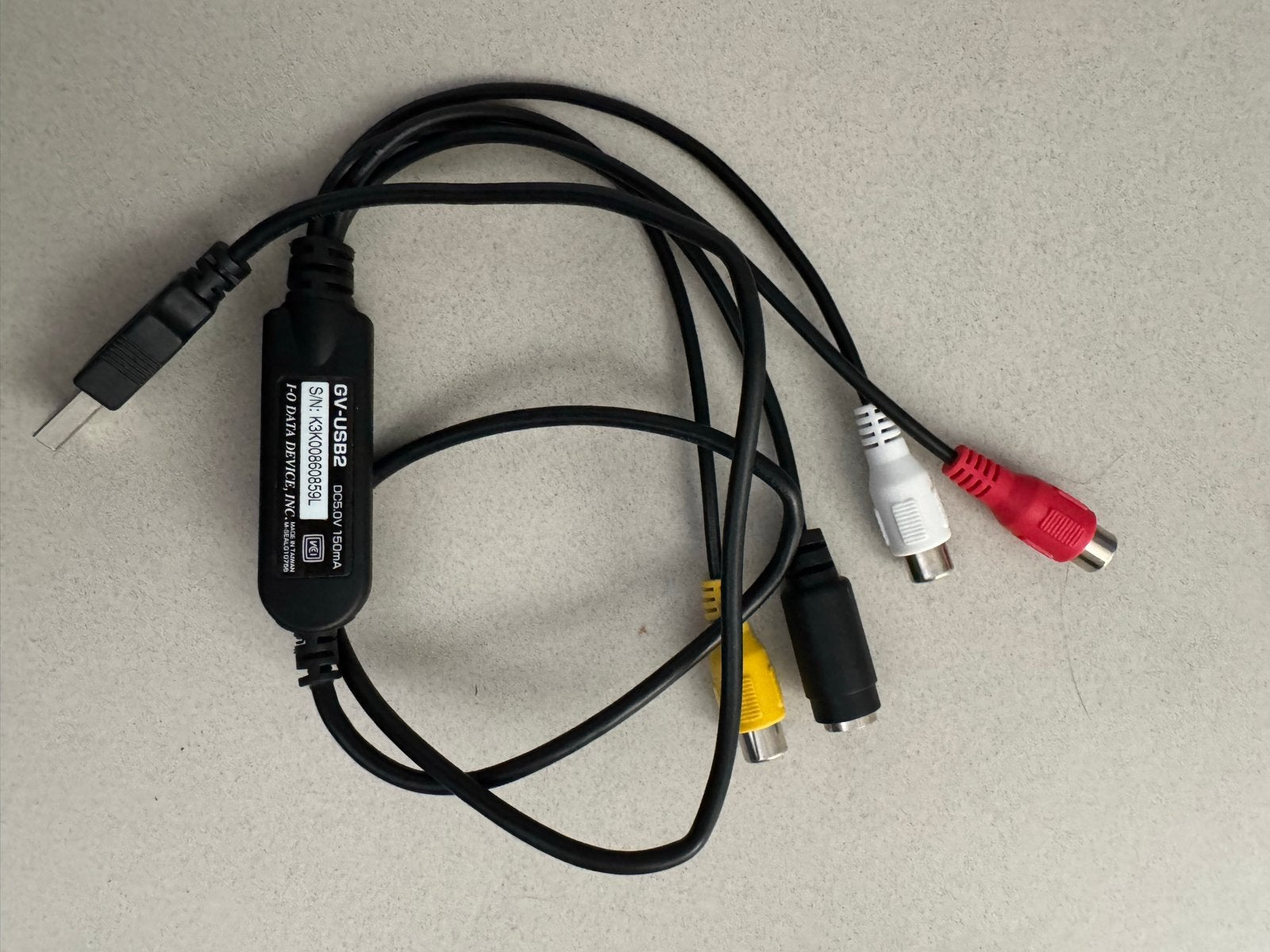 I-O DATA GV-USB2 Video Capture Card (3 maanden oud), Computers en Software, Ophalen of Verzenden, Zo goed als nieuw