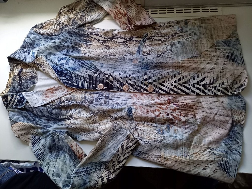 Creme de la Creme pracht lange blazer-jasje, maat XXL - 42, Maat 42/44 (L), Zo goed als nieuw, Jasje, Creme de la Creme
