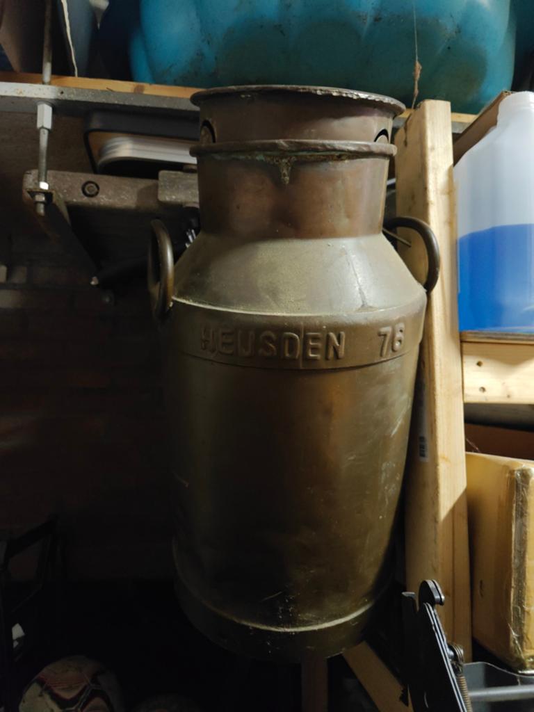 Antieke Koperen Melkbus Heusden 76, Ophalen of Verzenden