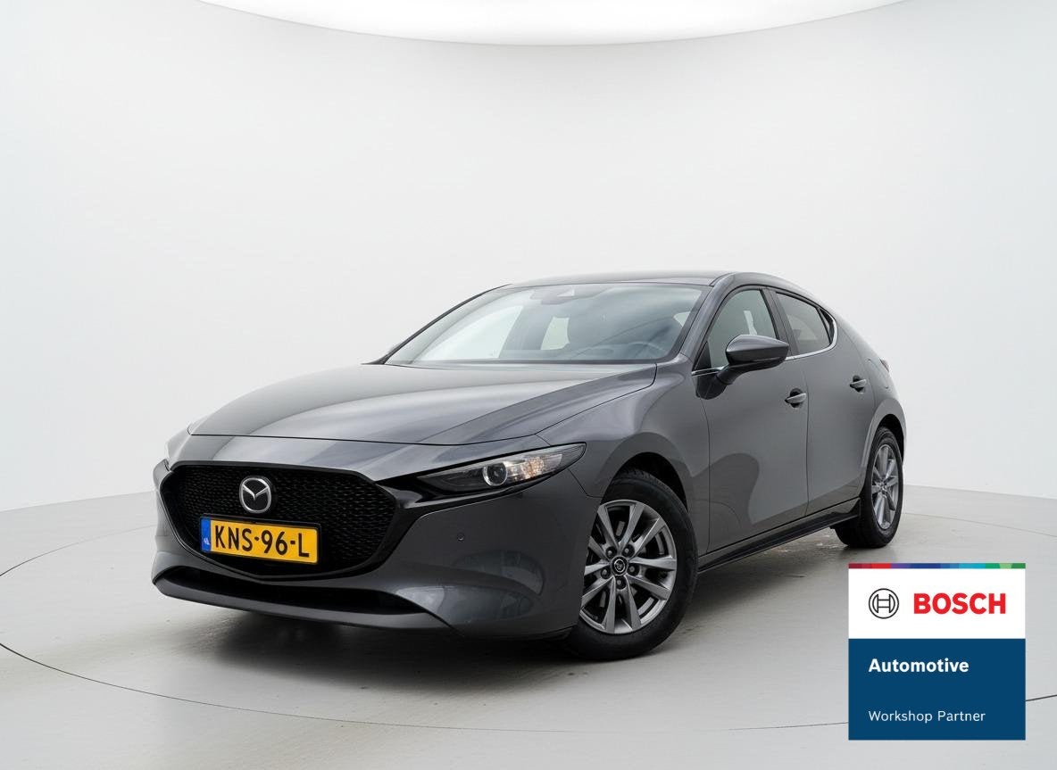 Mazda 3 2.0 e-SkyActiv-G M Hybrid 122 Camera, Voorwielaandrijving, 1998 cc, Stof, Gebruikt