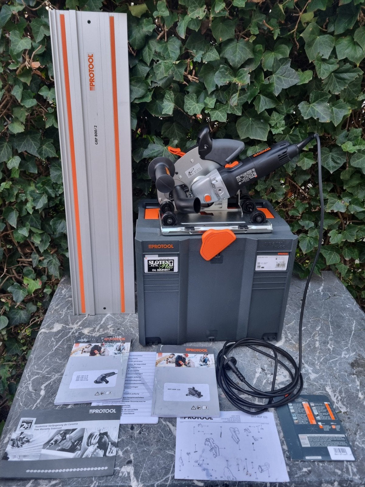 Festool Protool DCC-AGP 125 Tegelzaag met geleiderail, Doe-het-zelf en Verbouw, Ophalen of Verzenden, 1200 watt of meer, 30 tot 70 mm