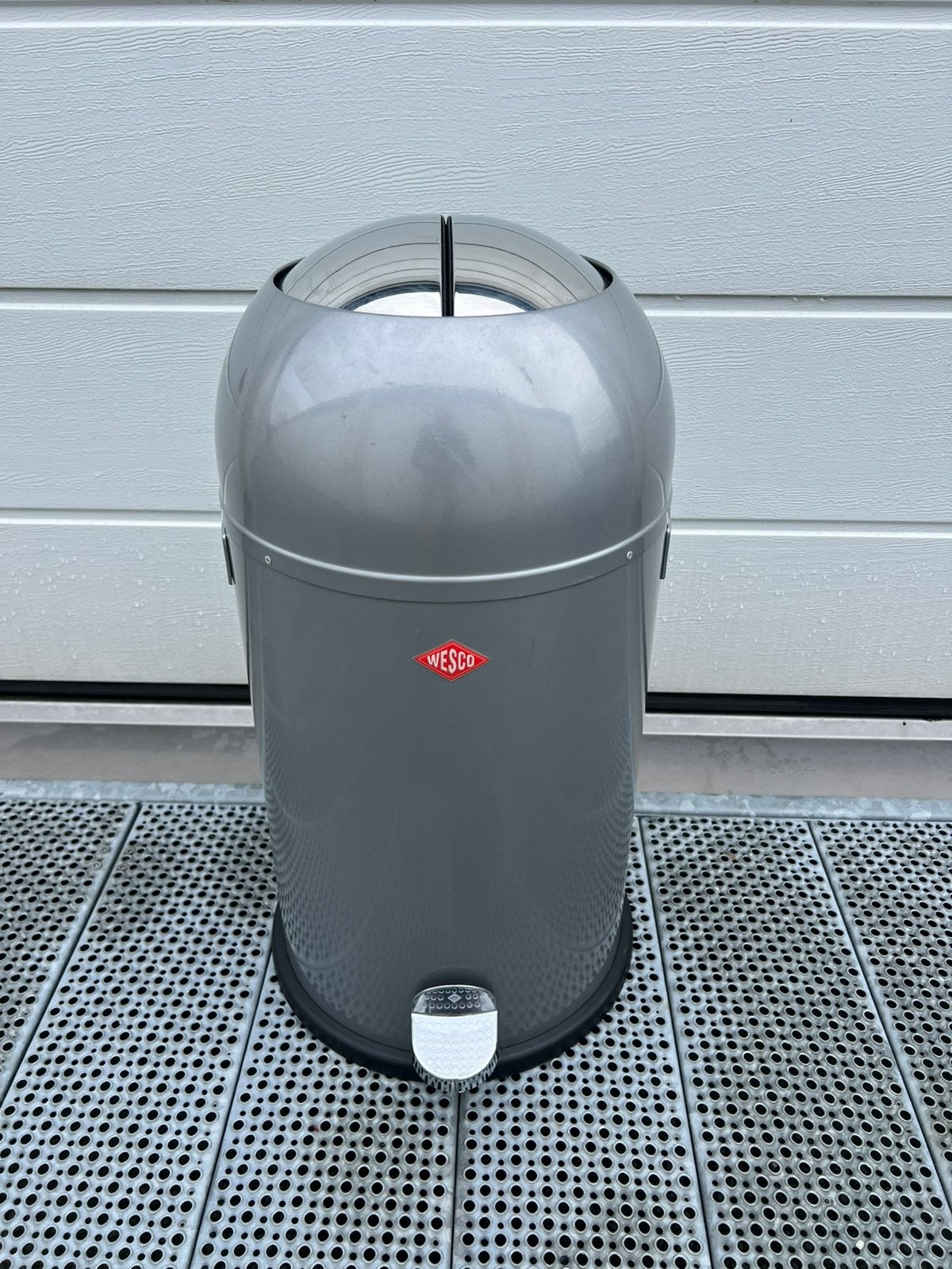 Wesco Kickmaster Softclose pedaalemmer Zilver, Huis en Inrichting, 50 – 75, Met pedaal, Ophalen of Verzenden, Zo goed als nieuw