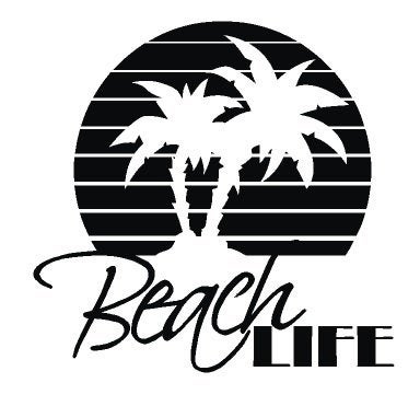camper caravan bus sticker beach life, The River House, Info@theriverhouse.nl, Nieuw, Ophalen of Verzenden