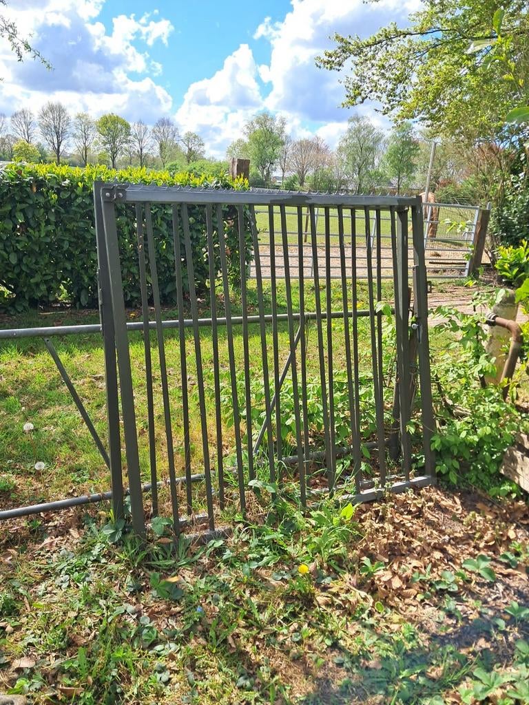 Tuinpoort 3 meter x 1.40, Tuin en Terras, Ophalen, Gebruikt, 100 tot 150 cm, IJzer